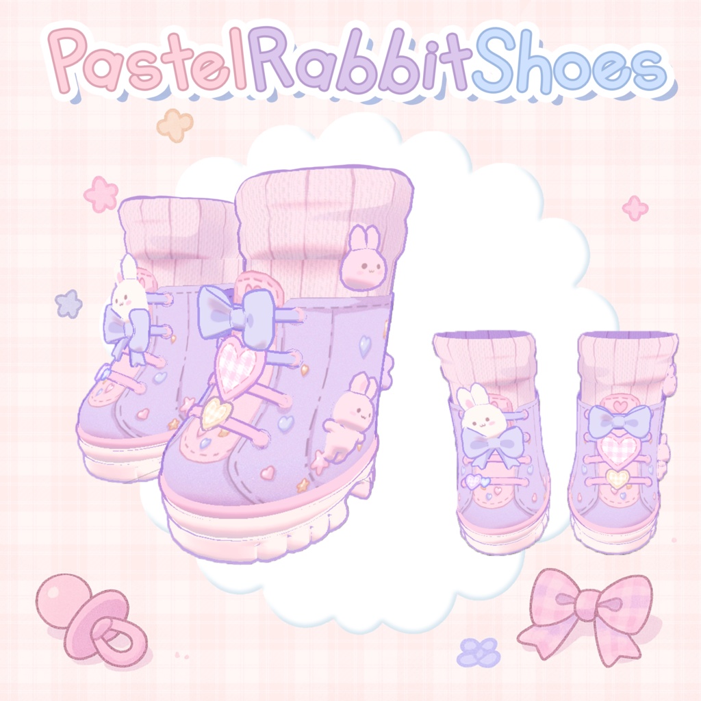 【まめひなた】PastelRabbitShoes image