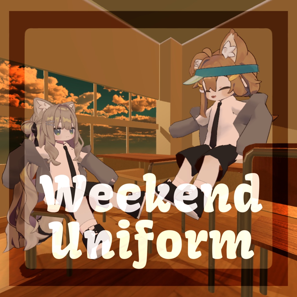 【VRC想定】Weekend Uniform【まめふれんず対応衣装】 image