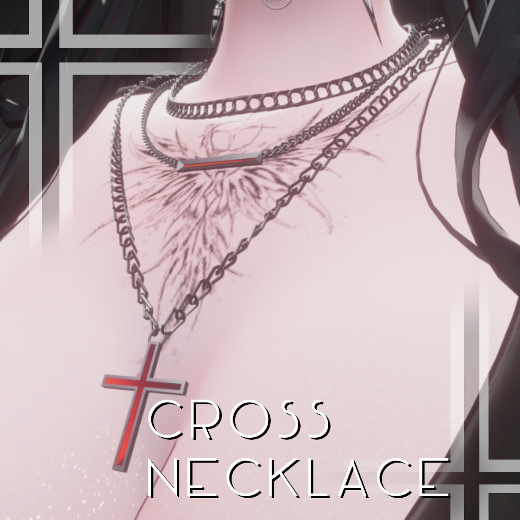 Cross necklace【VRChat想定】 image