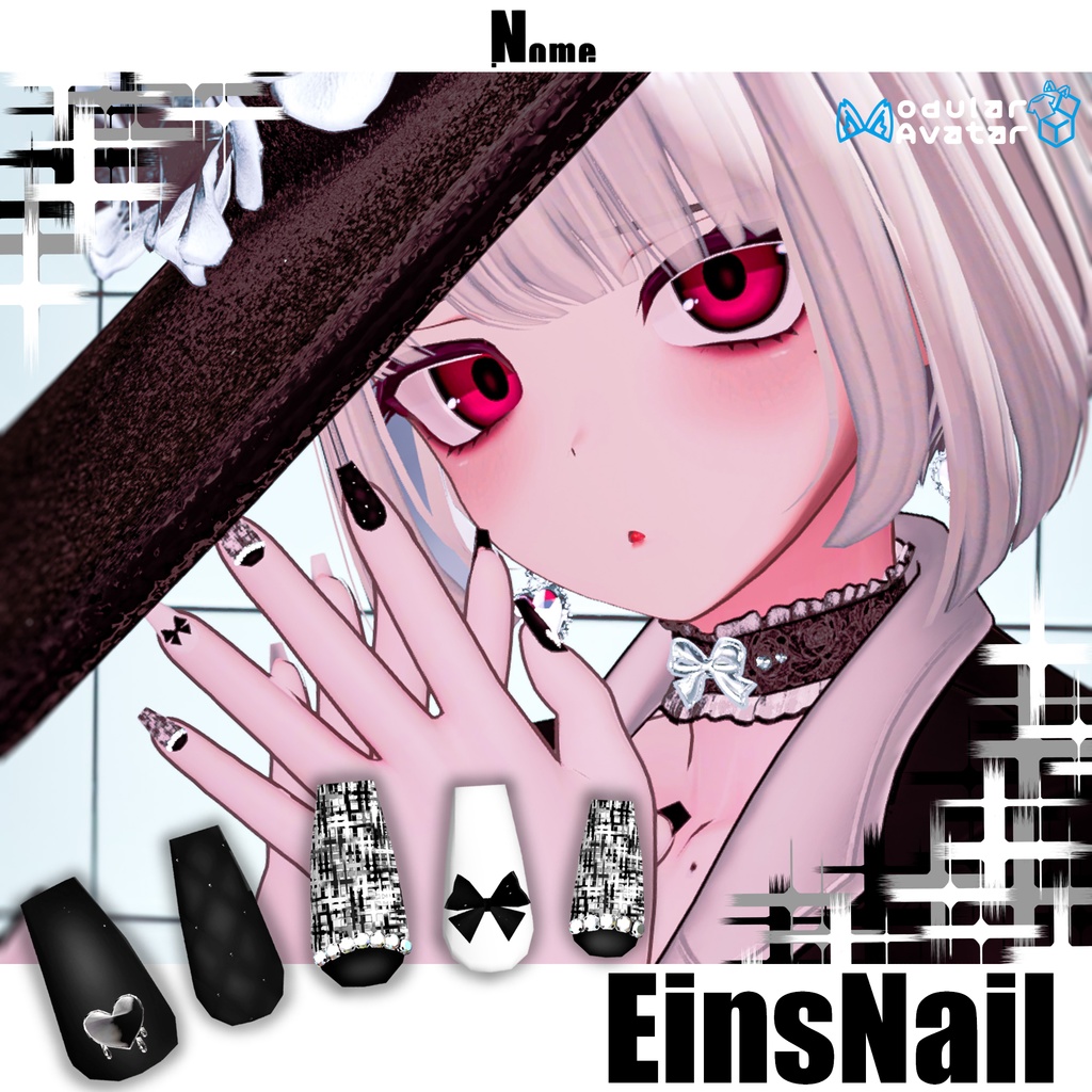 [3アバター対応]EinsNail #dotNome image