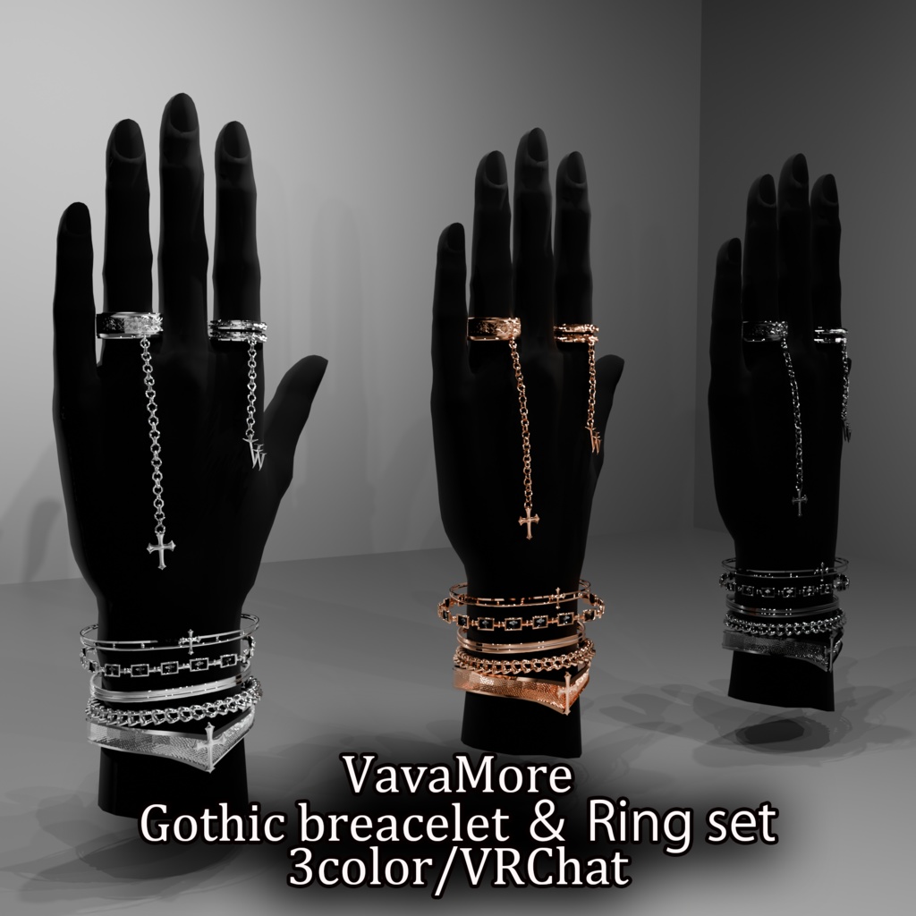 Gothic bracelet＆Ring Set image