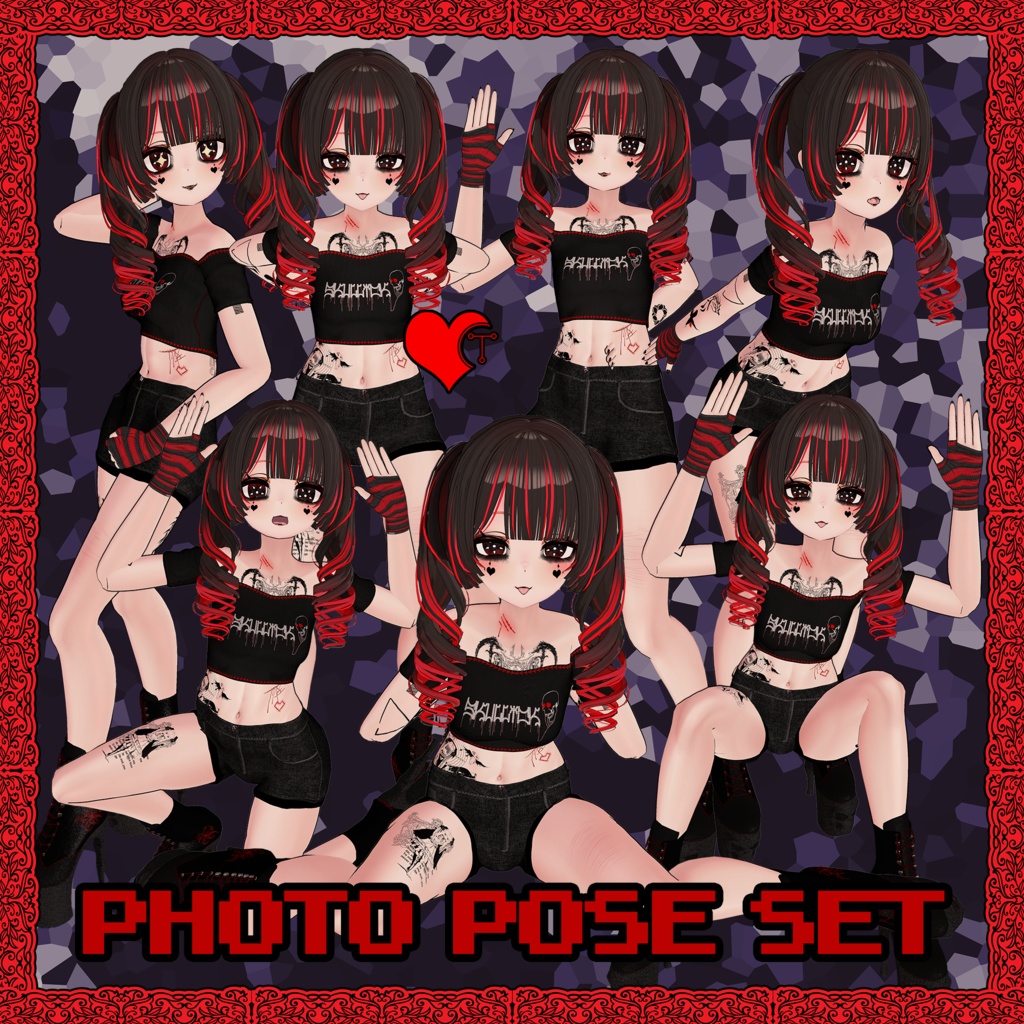 【無料】 無料ポーズパック #1 【Unity/VRChat】 【PosePlace】 【TafuStore】 image