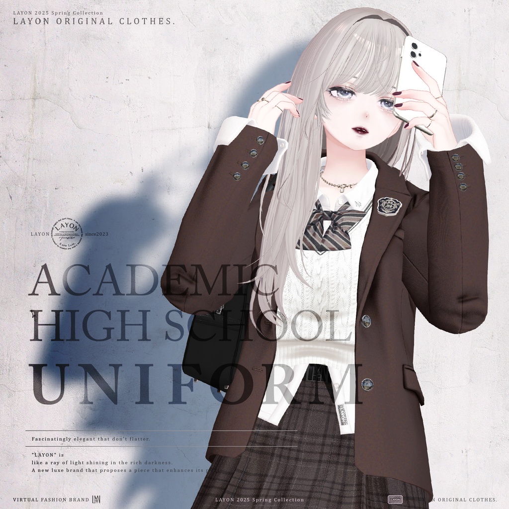 ACADEMIC HIGH SCHOOL UNIFORM #LAYONClothing #LAYONCoordinate image