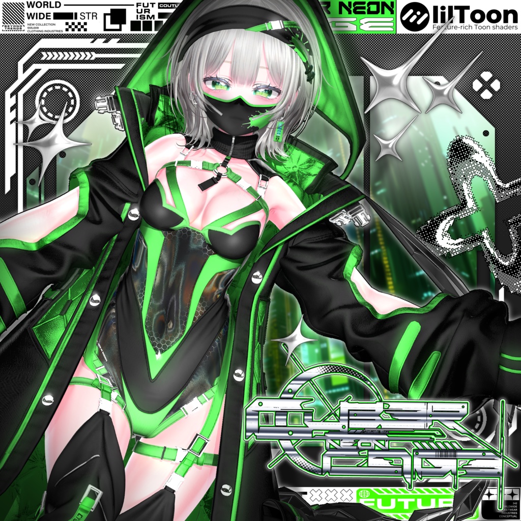 [18Avatars]🌐Cyber Neon Cage🌐 image