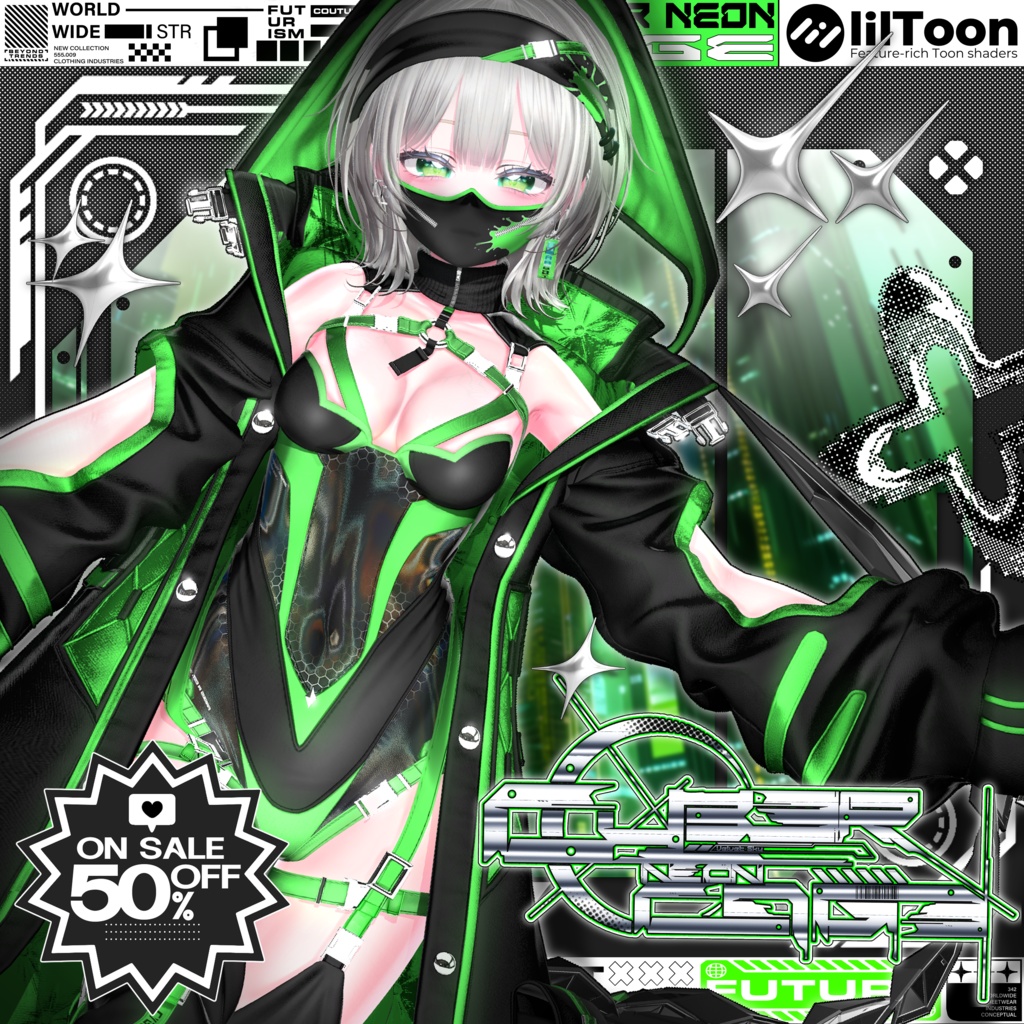 [18Avatars]🌐Cyber Neon Cage🌐 image
