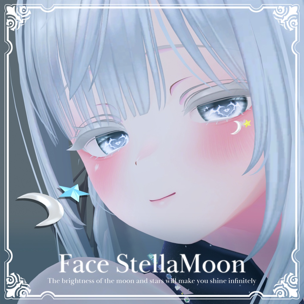 【8アバター対応】Face StellaMoon【フェイスアクセサリー】 image