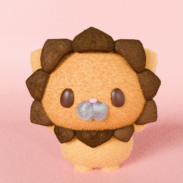 だいふく｜かわいい３Ｄモデル（ライオンキャラ） image