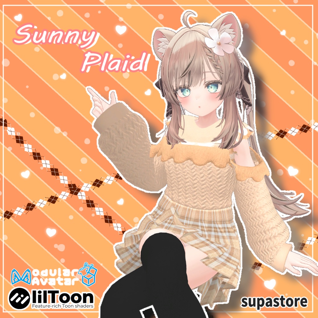 14 Avatar-compatible "Sunny Plaid" image