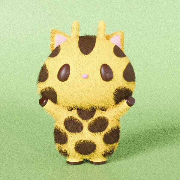 きりもり｜かわいい３Ｄモデル（きりんキャラ） image