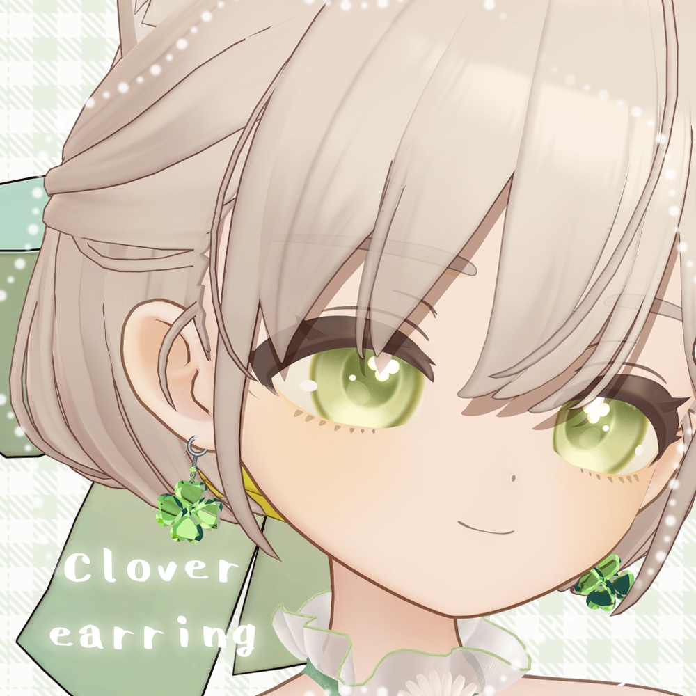 ꒰🍀しらつめ対応꒱Clover earring🍀 image