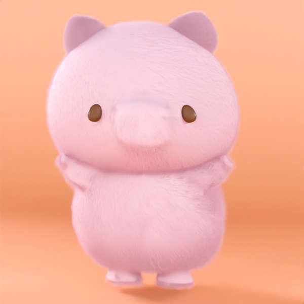 ぶたべい｜かわいい３Ｄモデル（ぶたキャラ） image