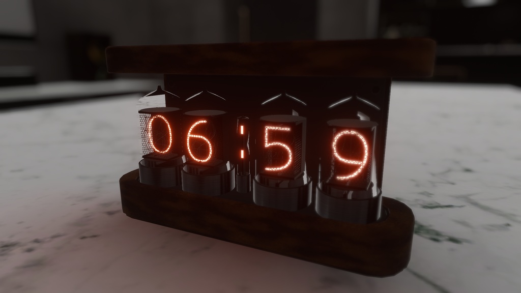 NixieClockA1/ニキシー管の置き時計　時刻表示機能つき image