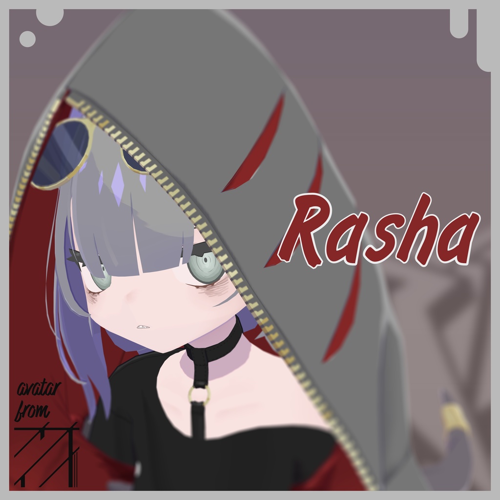 【オリジナル3Dモデル】ラーシャ -Rasha- 【VRChat】 image