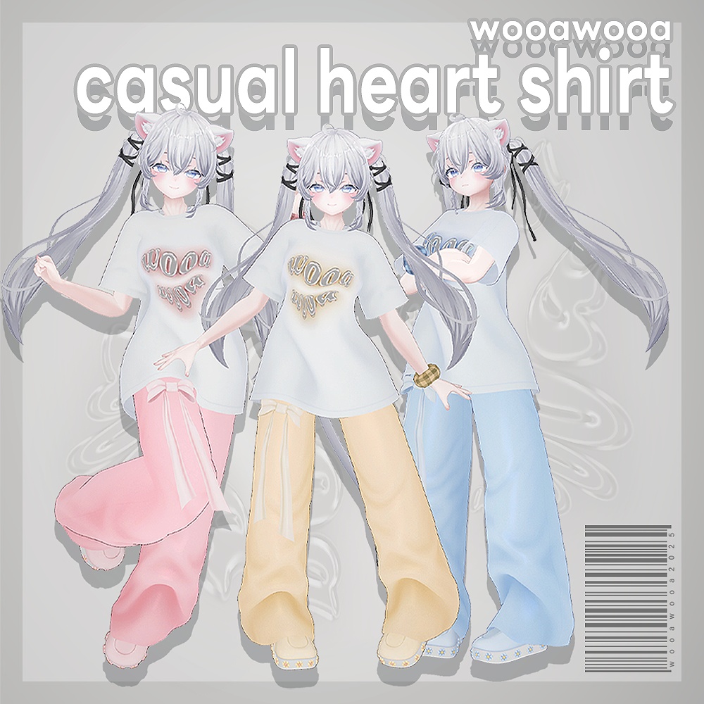 【 Sio 転用 】casual heart shirt★ image