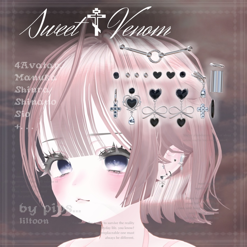 【4アバター対応】Sweet Venom♰🖤 image