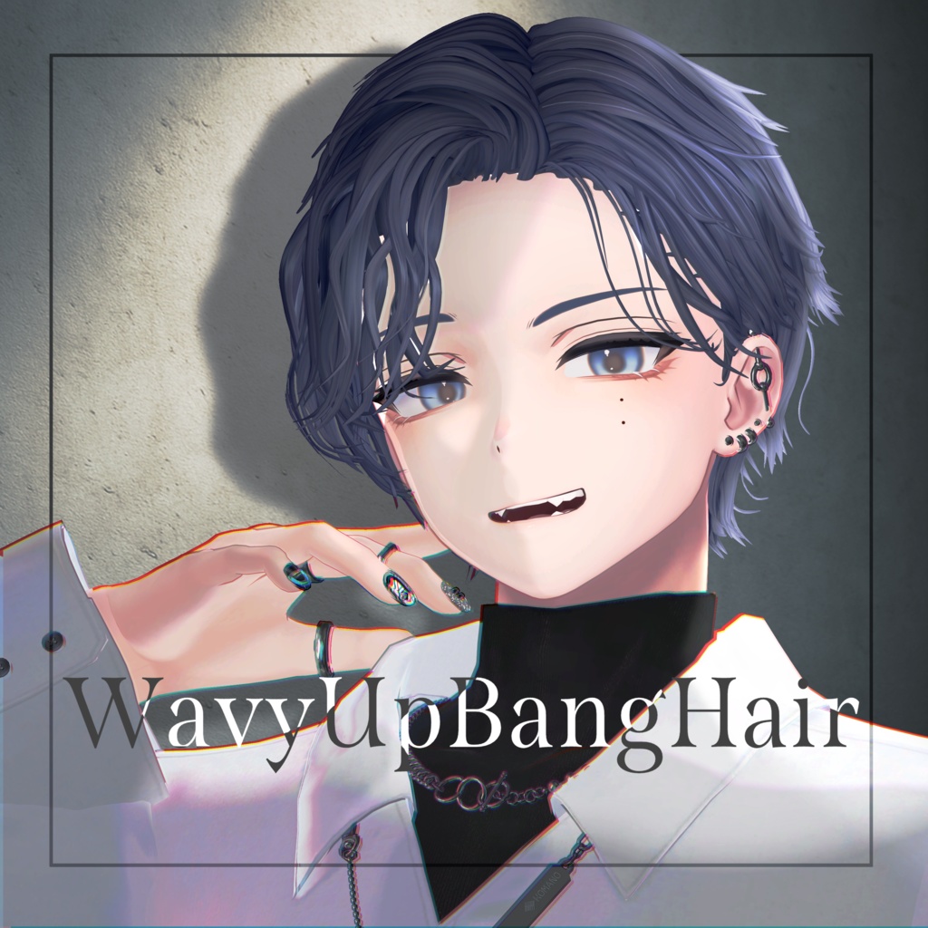 Wavy Up-Bang Hair image