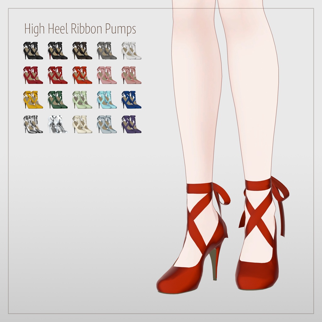 High-Heel Ribbon Pumps image