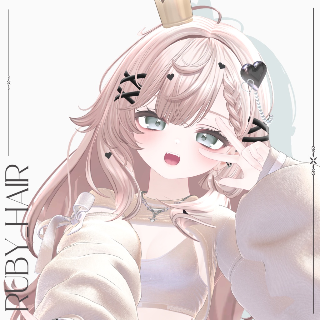 【VRC Hair】 Ruby_Hair image