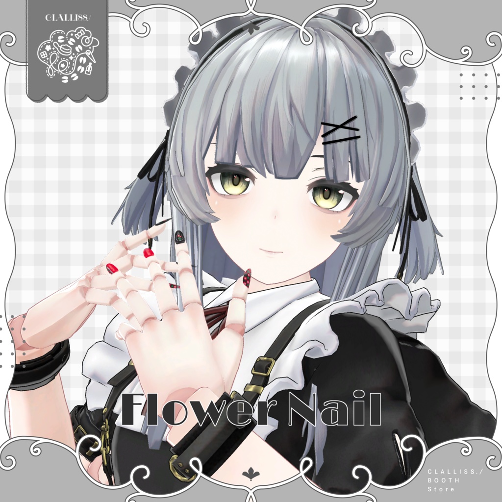【MDollNail対応】Flower Nail【3アバター対応】 image