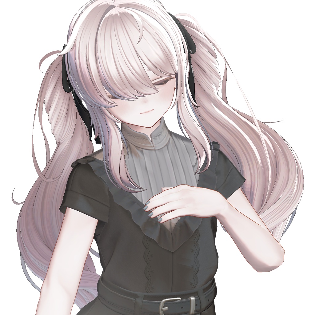 【12 avatars / VRC Hair】Mimi Twintail image