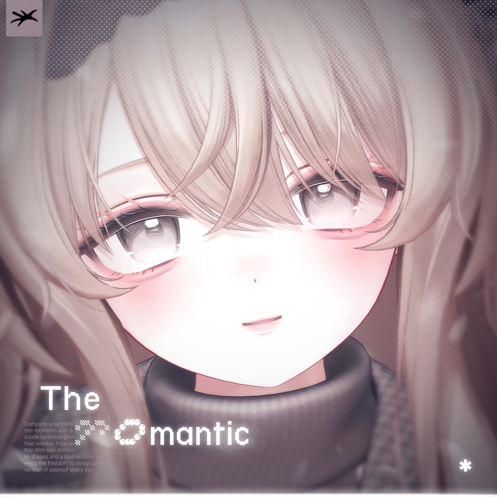 Romantic makeup texture image