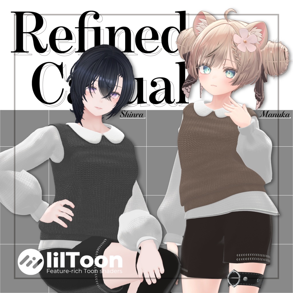 【森羅・マヌカ対応】Refined Casual【VRChat用セット衣装】 image