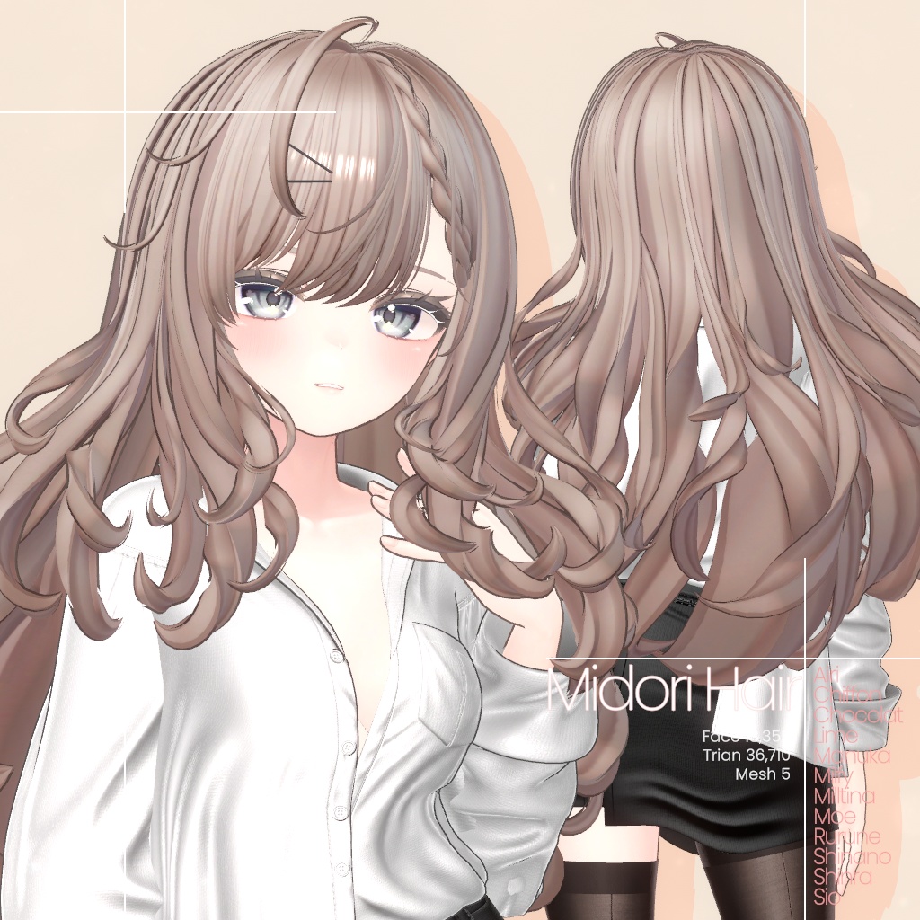 [12 Avatars] Midori Hair image