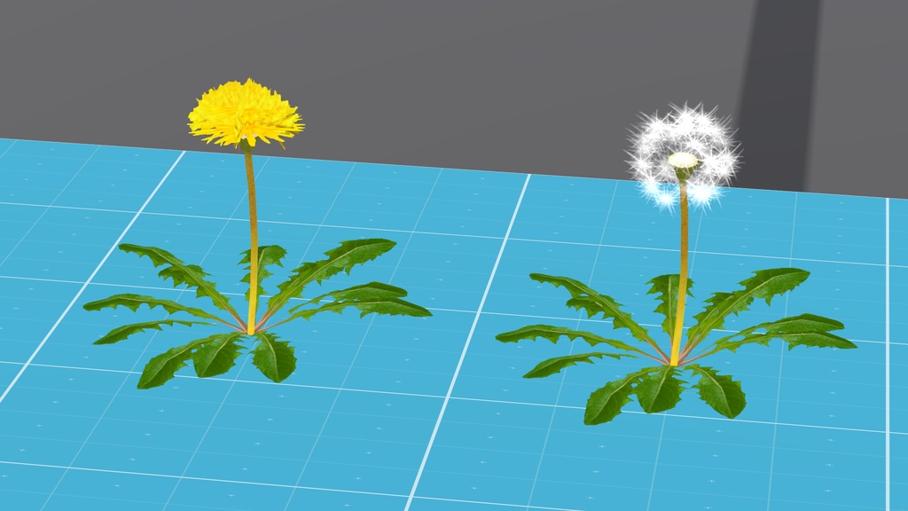 【無料】綿毛を飛ばせるタンポポギミック（アバター用＆ワールド用） image