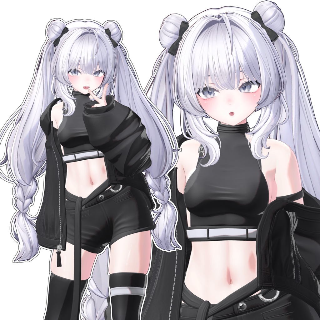 Twin Bun Braids image