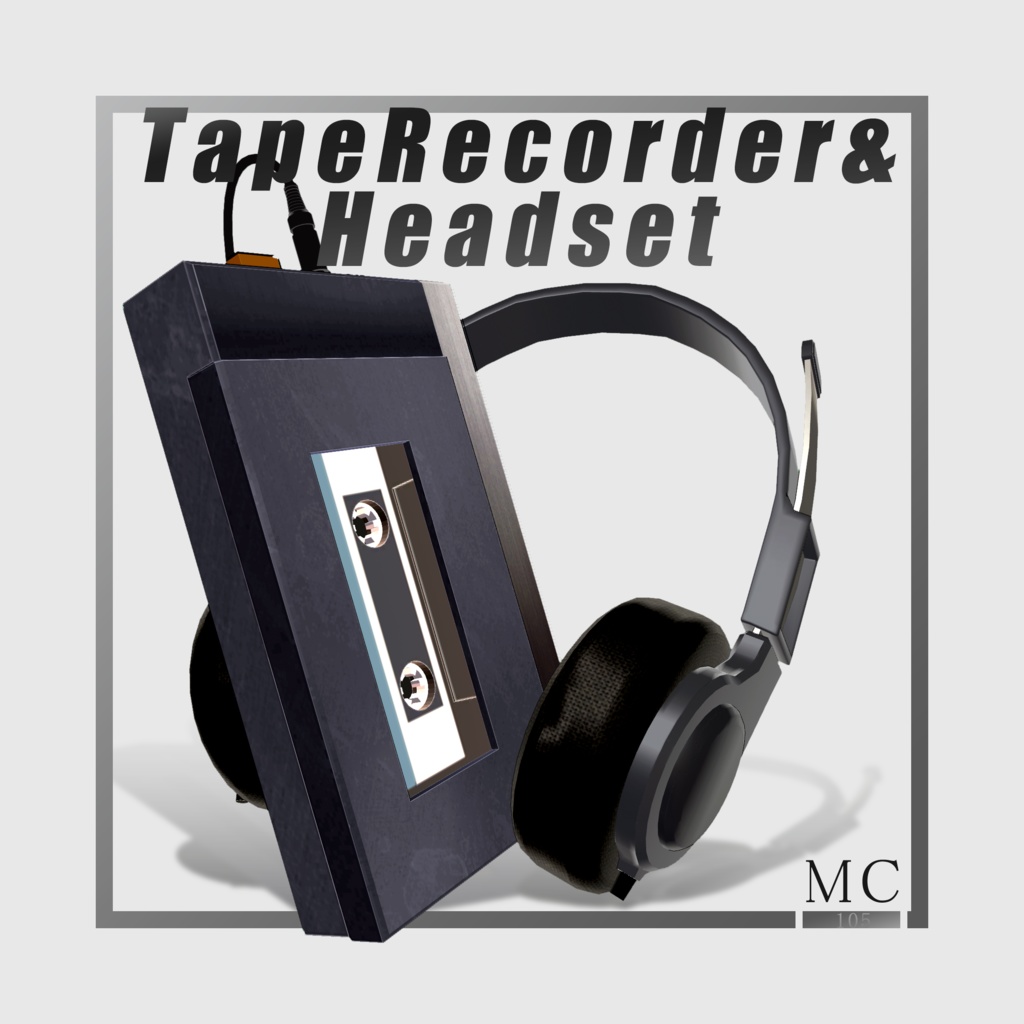 【VRChat向け】TapeRecorder&HeadSet Gimmic image