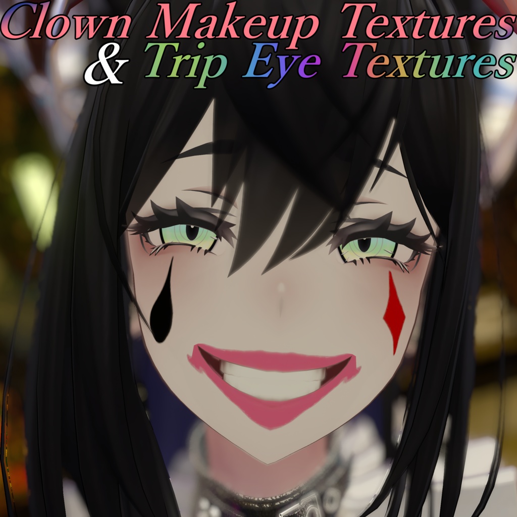 Clown Makeup & Eye Texture image