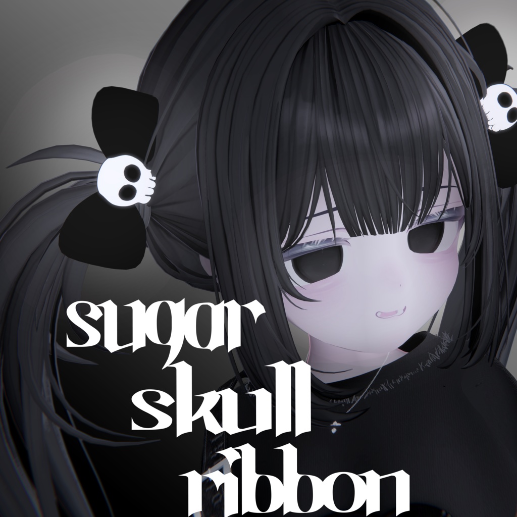 【無料】🎀💀Sugar skull ribbon💀🎀 image