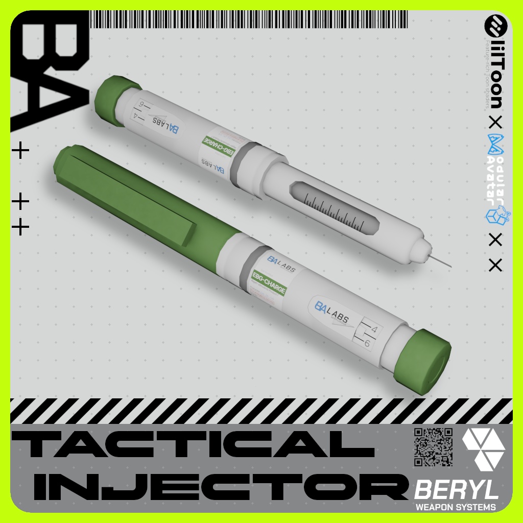 【ギミック付き】TACTICAL INJECTOR【3Dモデル】 image