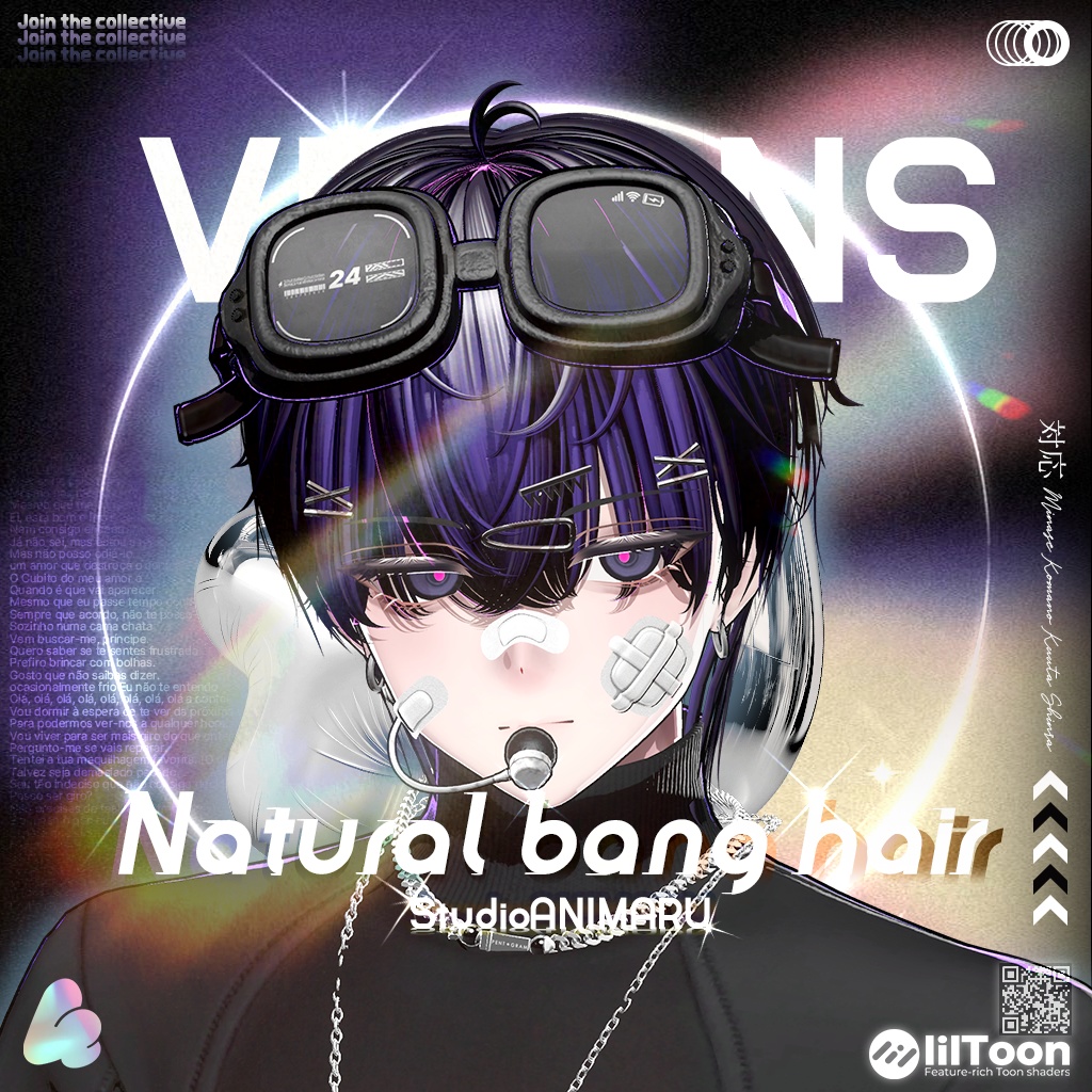 Natural bang hair image