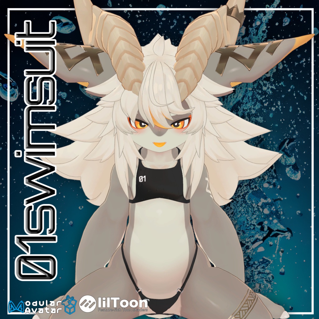 【フォシュニア対応】　びしょ濡れSwimsuit image