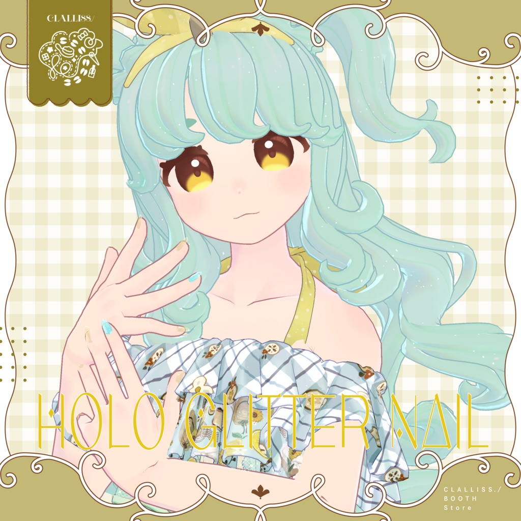 【MDollNail対応】Holo Glitter Nail【複数アバター対応】 image