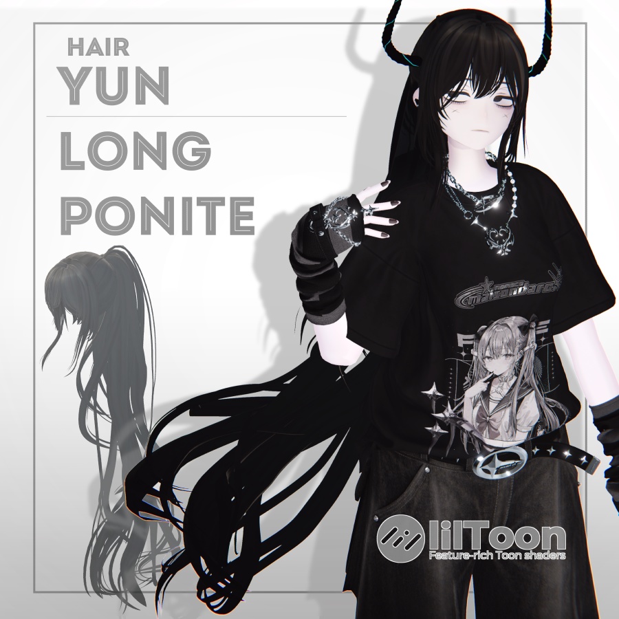 3D Hair Model YunLongPonite image