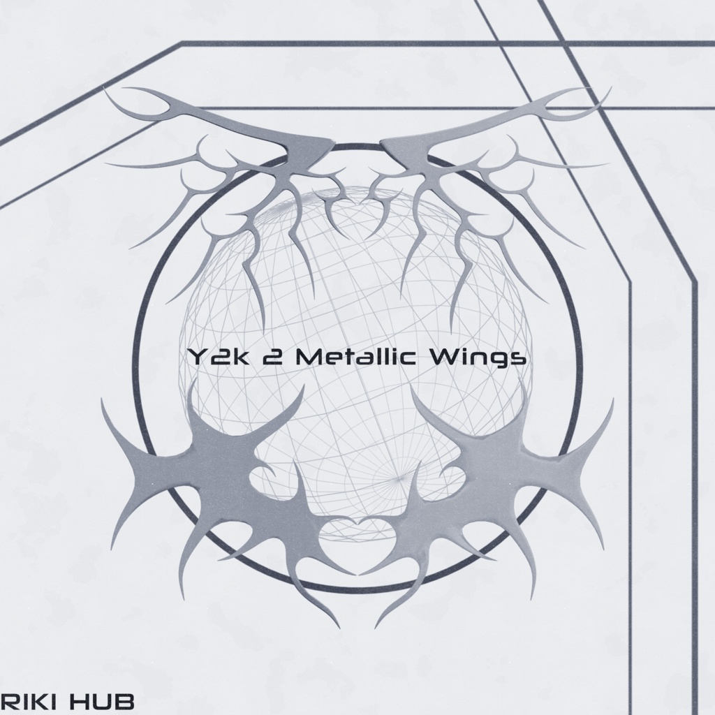 [RIKI HUB] Y2K 2 METALLIC WINGS  image