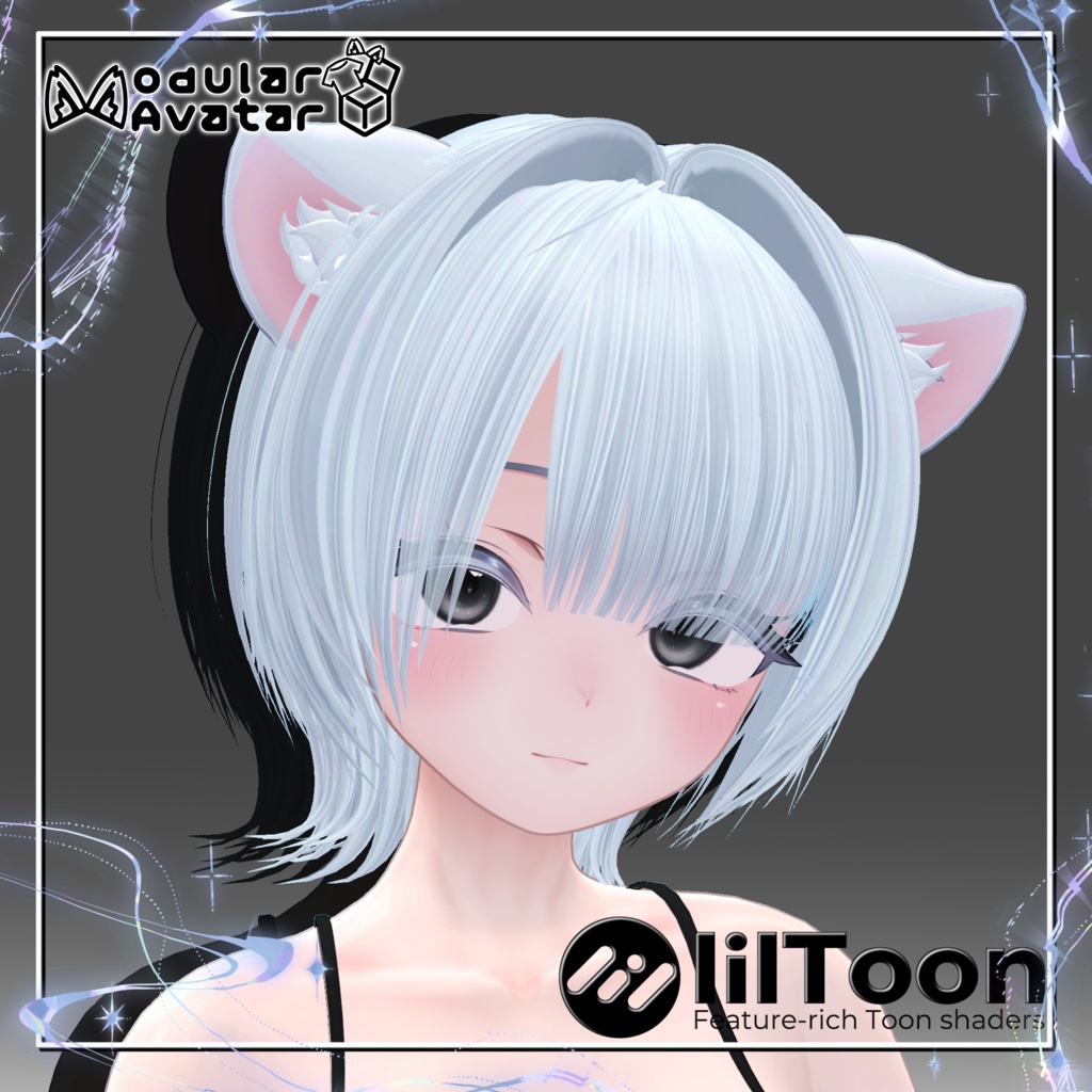 耳かけウルフヘア(まめひなた・キプフェル・シフォン・マヌカ・しお対応) image