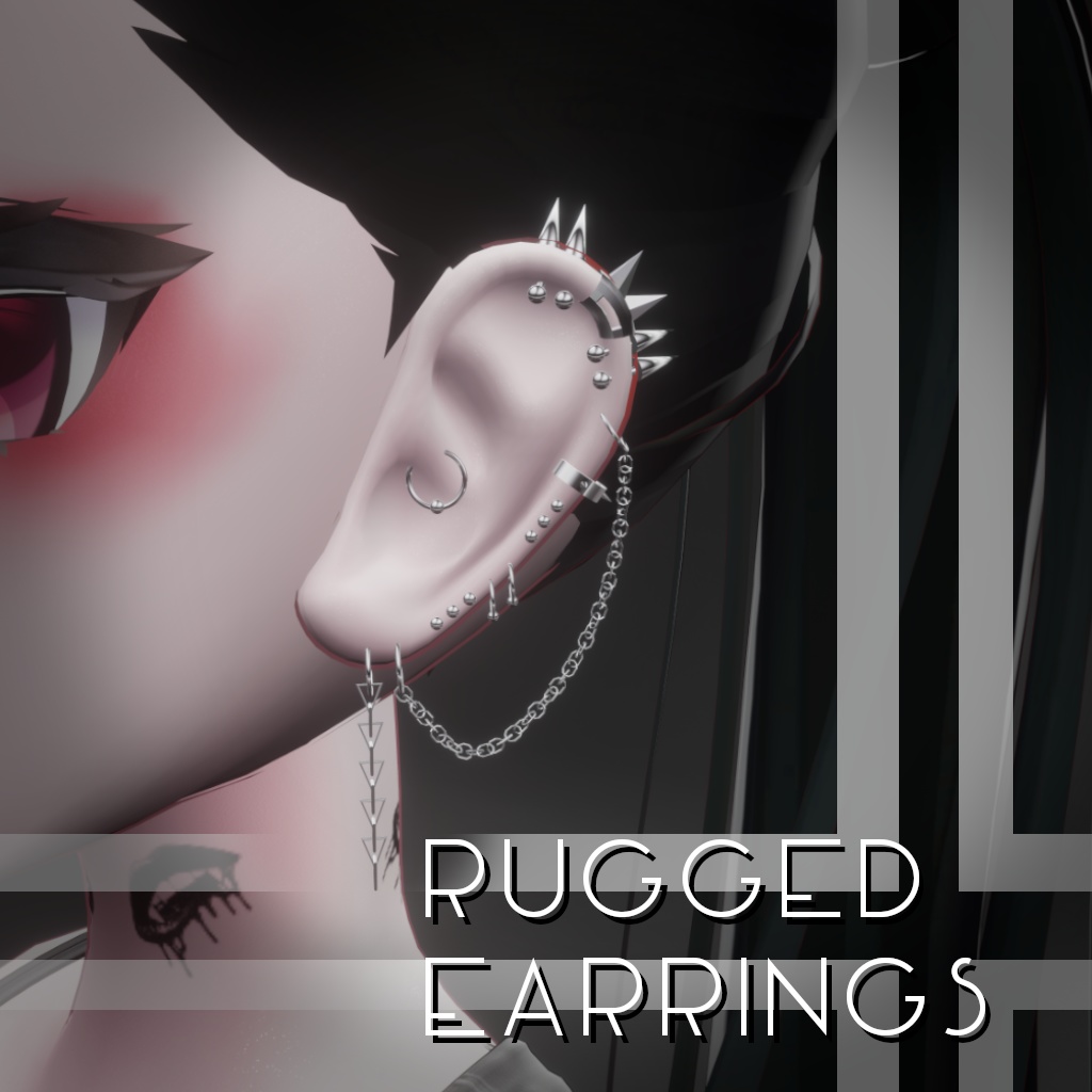 Rugged Earrings - Compatible with 4 Avatars image