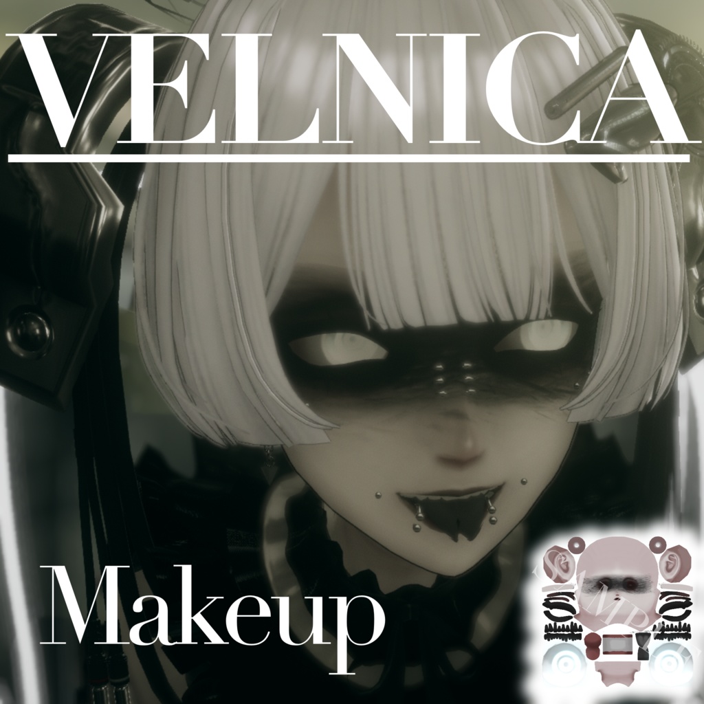 【Free】なんか目の周り黒いメイクテクスチャ【Velnica】 image