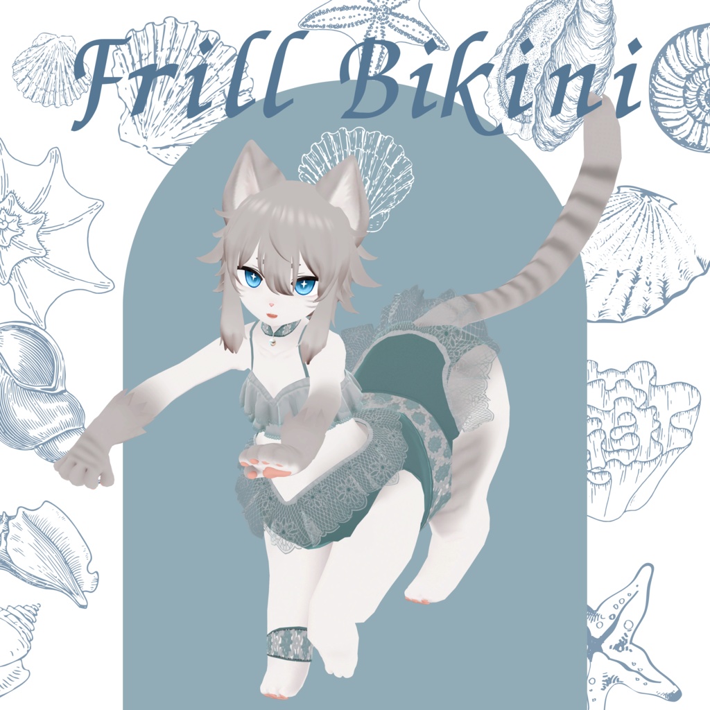 【にゃんたうろす対応】フリルビキニ image