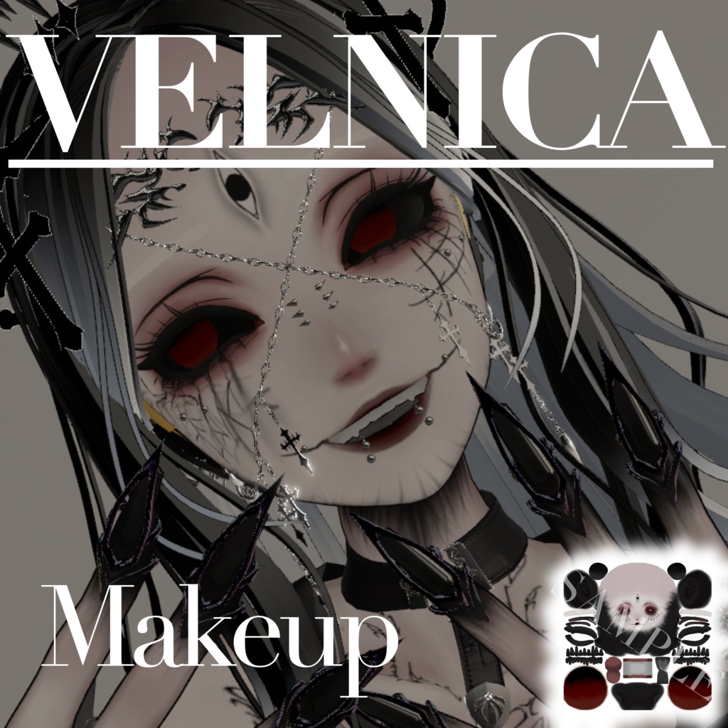【Free】蜘蛛ちゃんメイクテクスチャ【Velnica】 image