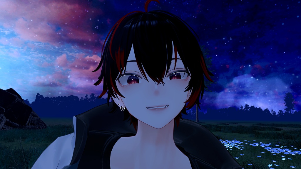 【オリジナル3Dモデル】 方-Kanata- #BLUESTELLA, Hair texture image