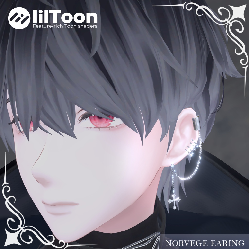 ☁販売記念☁ 「NORVEGE EARING」 【VRC向けアクセサリー】 image