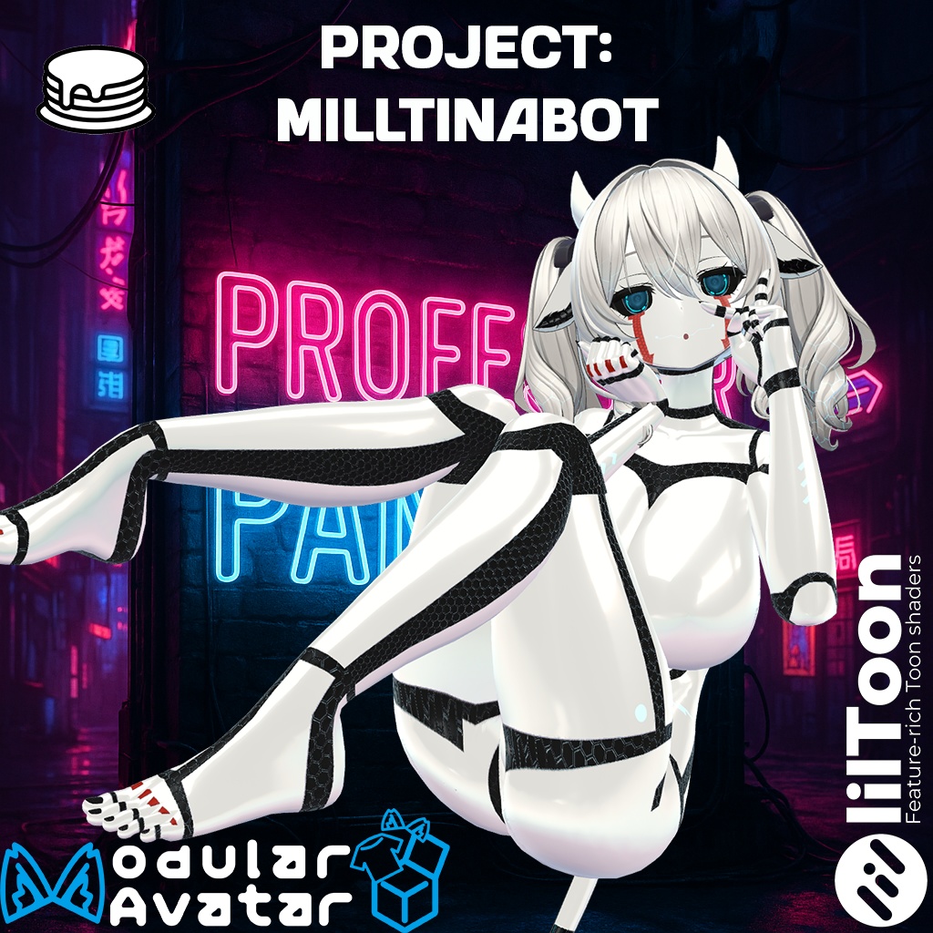 『Project: Milltinabot / プロジェクト: ミルティナボット』 Body Texture + Material image