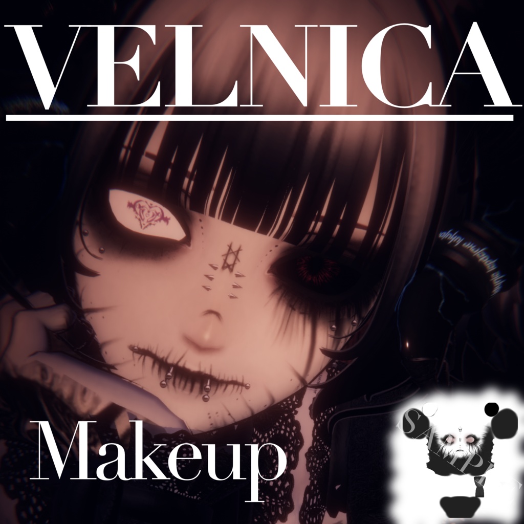 【free】悪魔ちゃんメイクテクスチャ【Velnica】 image