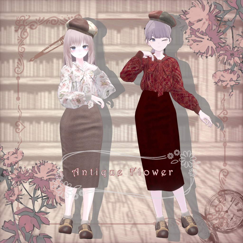 Antique Flower image