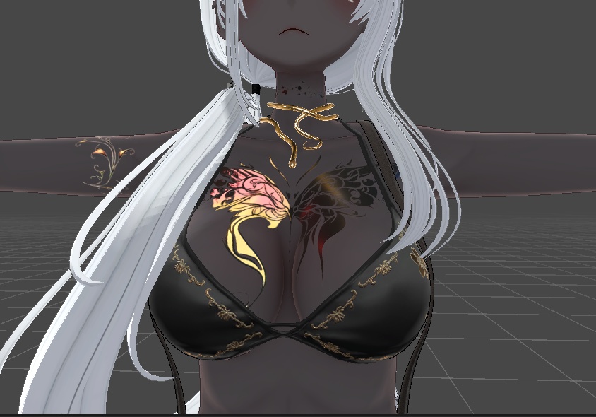 VRChat 蔦蝶タトゥーテクスチャ - 豺狼対応 image