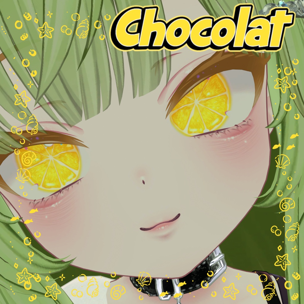 🍋 「Citric Eyes」 オリジナルアイテクスチャ 🍊【4色＋4エミッション】 image